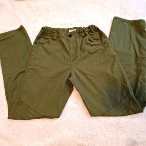 Mossimo girl olive green light pants adjustable waist